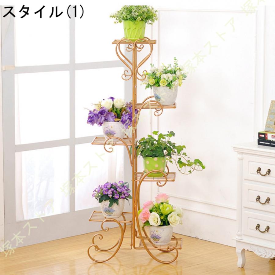 フラワースタンド　中型　1段　アンティーク　アイアン　置物 ガーデニング 雑貨 棚 花台 フラワースタンド アイアン アンティーク