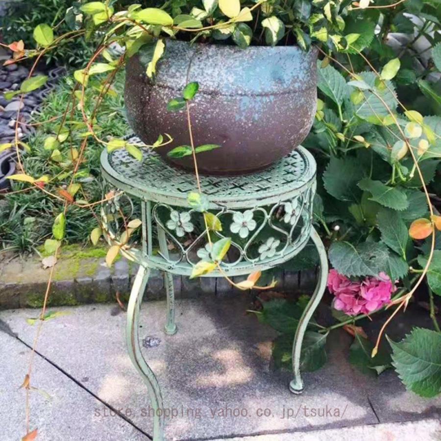 フラワースタンド 花台 丸 アイアン 屋外 室内 寄せ植え ガーデニング雑貨 玄関 バスケット プランター 花台ラック スタンド 架台 おしゃれ 壁掛け_5