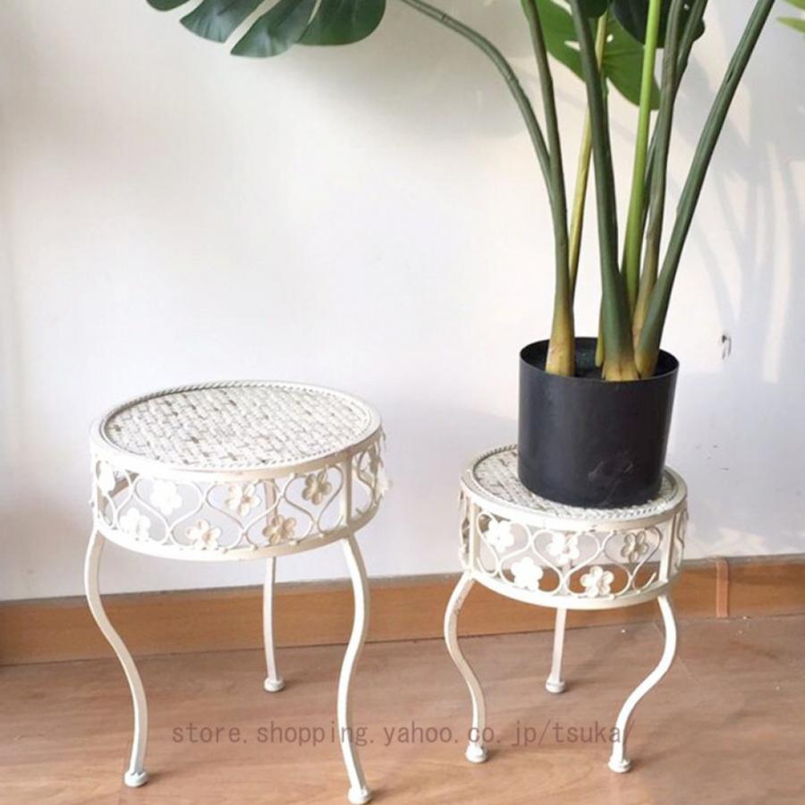 フラワースタンド 花台 丸 アイアン 屋外 室内 寄せ植え ガーデニング雑貨 玄関 バスケット プランター 花台ラック スタンド 架台 おしゃれ 壁掛け_8
