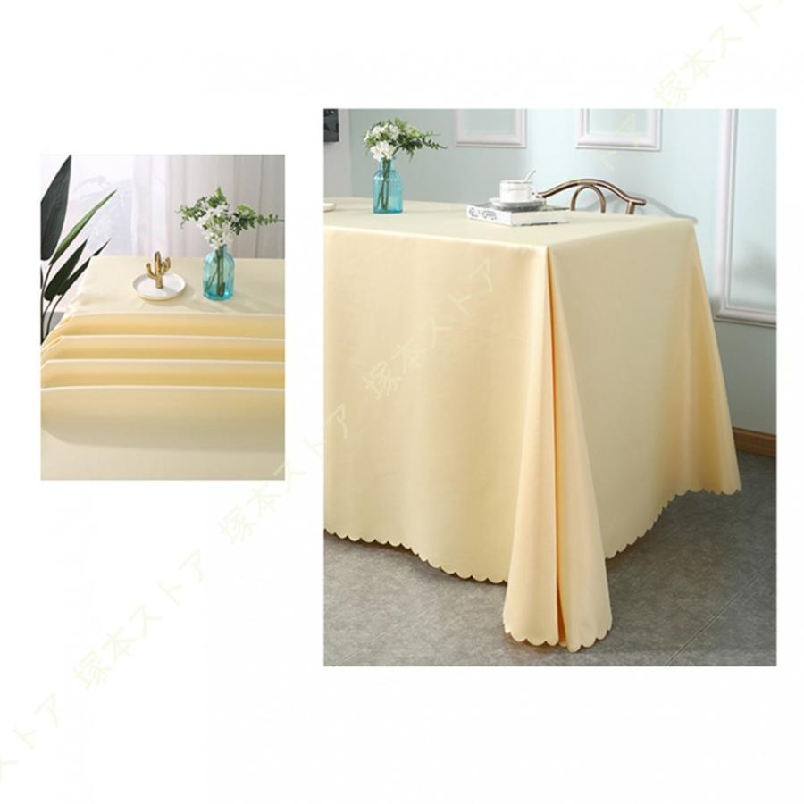 厚手 テーブルクロス ホテル レストラン 飲食店 テーブルカバー 無地