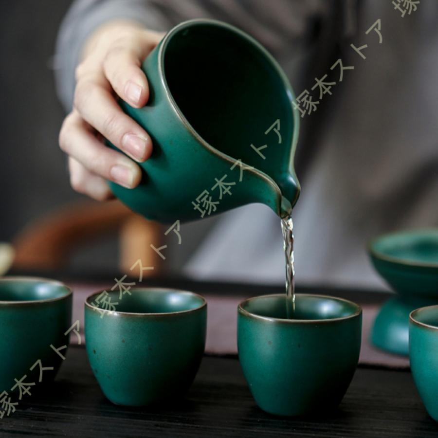 送料無料　自然釉　鮮やか　茶器セット 送料無料 自然釉 鮮やか 茶器セット