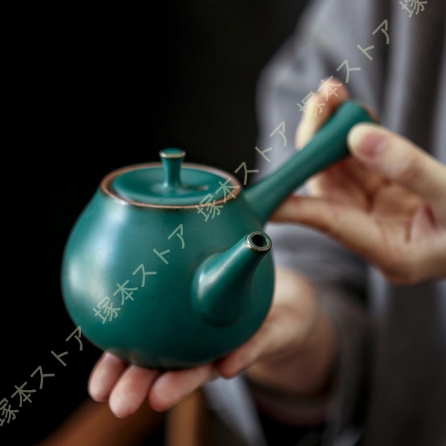 織部焼　美濃焼　茶器　茶道具　　急須　茶器セット 美濃焼】織部 茶器セット【不動窯】 食器 急須 湯呑み 湯飲み