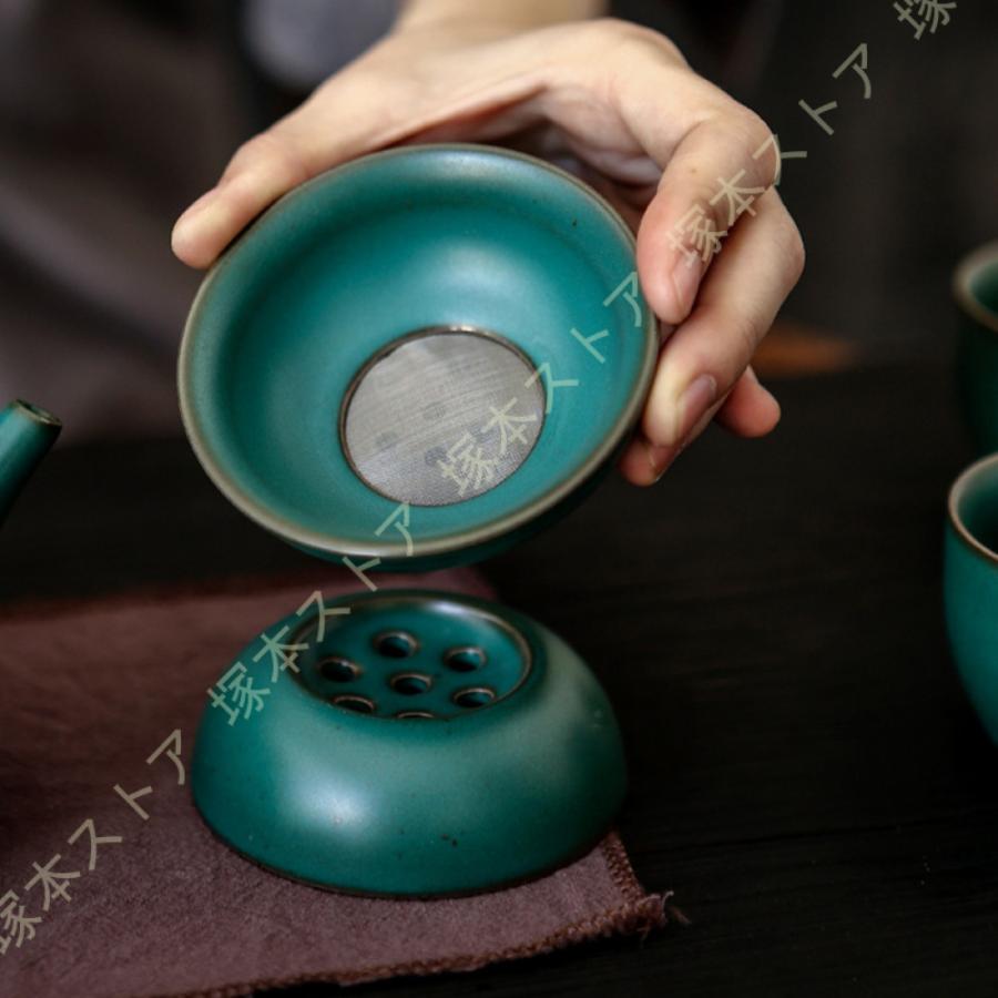 茶器揃 急須1 湯呑6 茶器セット 湯呑 モダン おしゃれ 注ぎやすい 織部