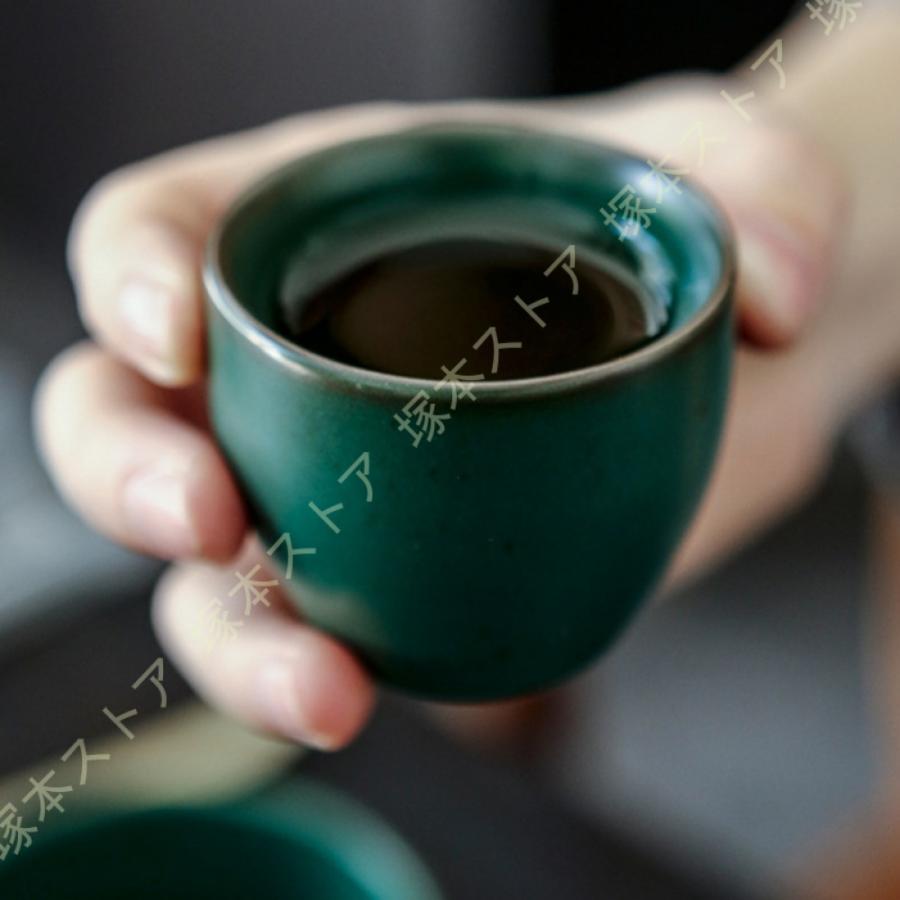 茶器揃 急須1 湯呑6 茶器セット 湯呑 モダン おしゃれ 注ぎやすい 織部