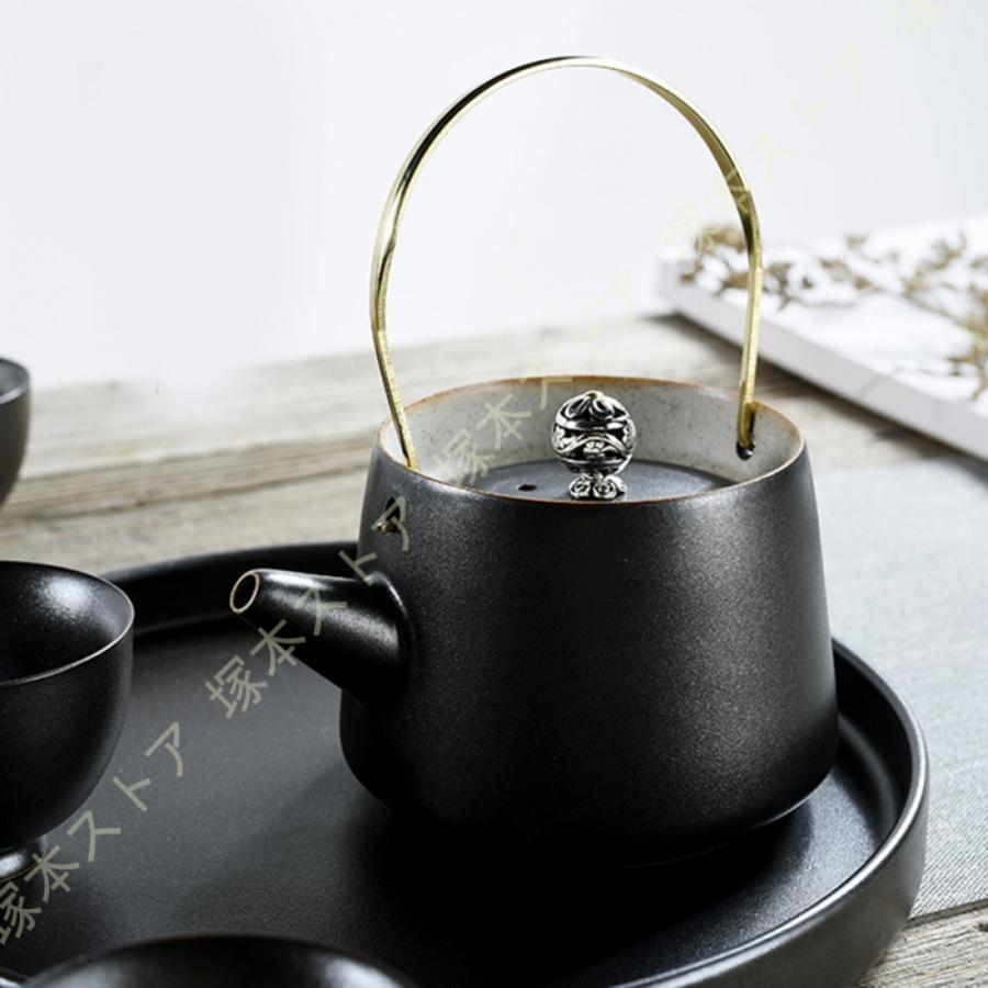 急須 急須セット190ml 丸平型急須 お茶の葉桐 急須茶器セット セラ