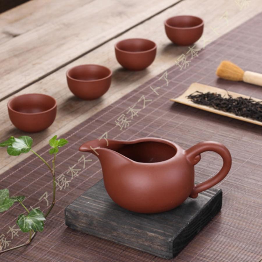 茶器セット 急須1 ミニ湯のみ6 陶器の茶こし付き はさみ焼 茶器 お茶