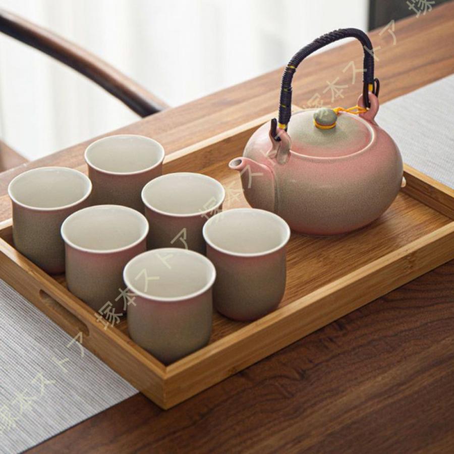 送料無料　自然釉　鮮やか　茶器セット 茶器 セット 急須セット お茶セット 和風 湯呑み 茶道具 磁器
