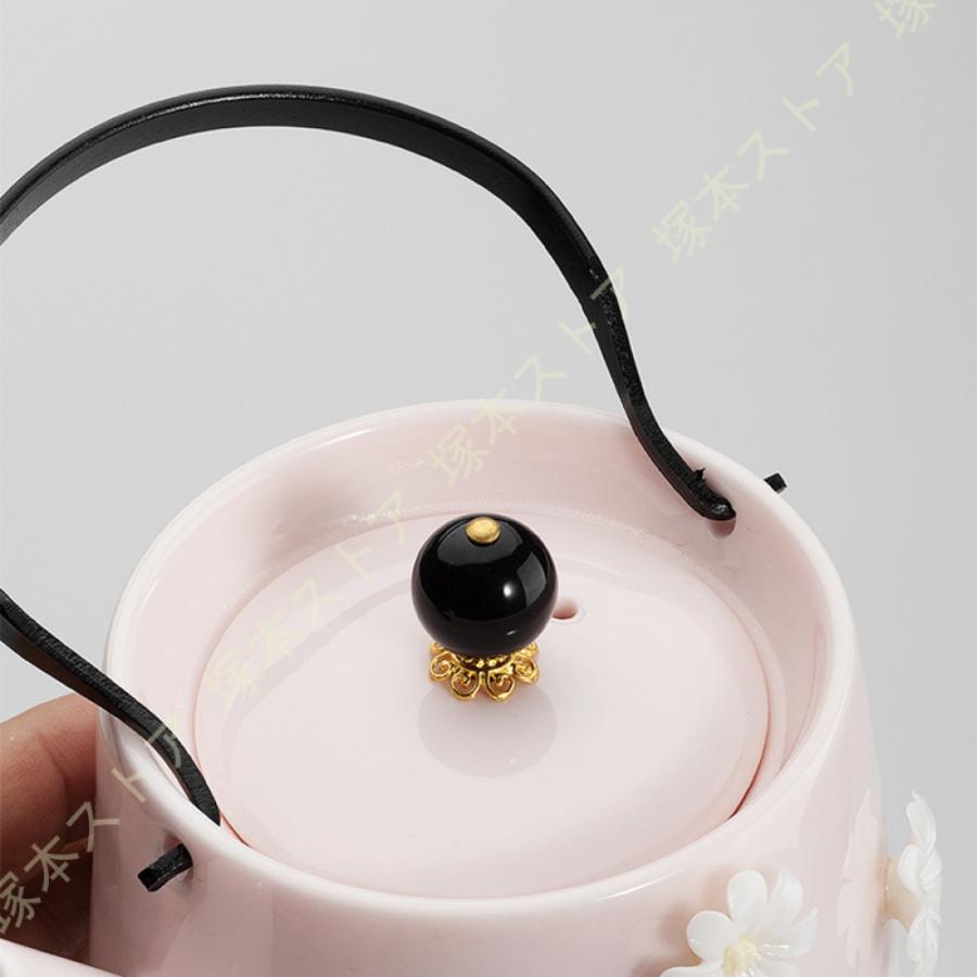 かわいい花柄の茶器5点セット 湯呑 急須 ポット 茶器 オシャレ かわいい花柄の茶器5点セット 湯呑 急須 ポット 茶器 オシャレ