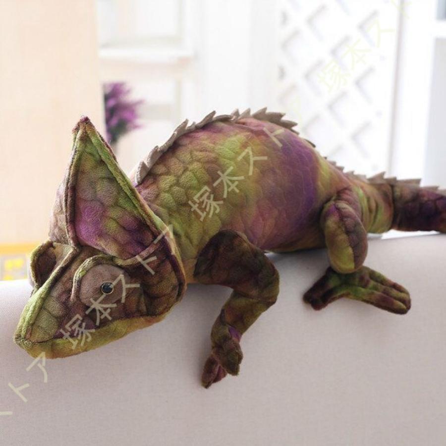 カメレオンぬいぐるみ 大きい 100cm 抱き枕 グリーン かわいい