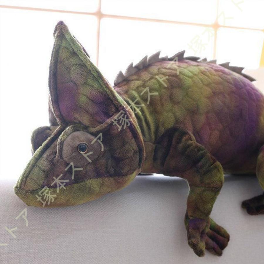 カメレオンぬいぐるみ 大きい 100cm 抱き枕 グリーン かわいい