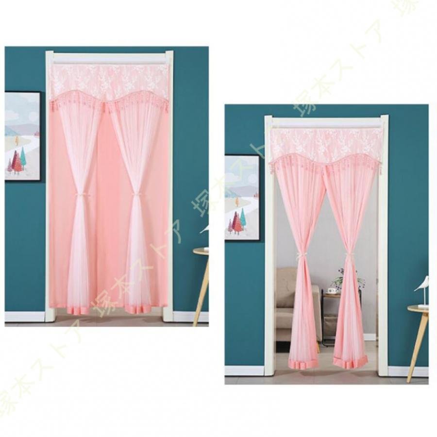 さえら風 雰囲気良い素敵な 2Way レースカーテン　のれん風 さえら風 雰囲気良い素敵な 2Way レースカーテン のれん風