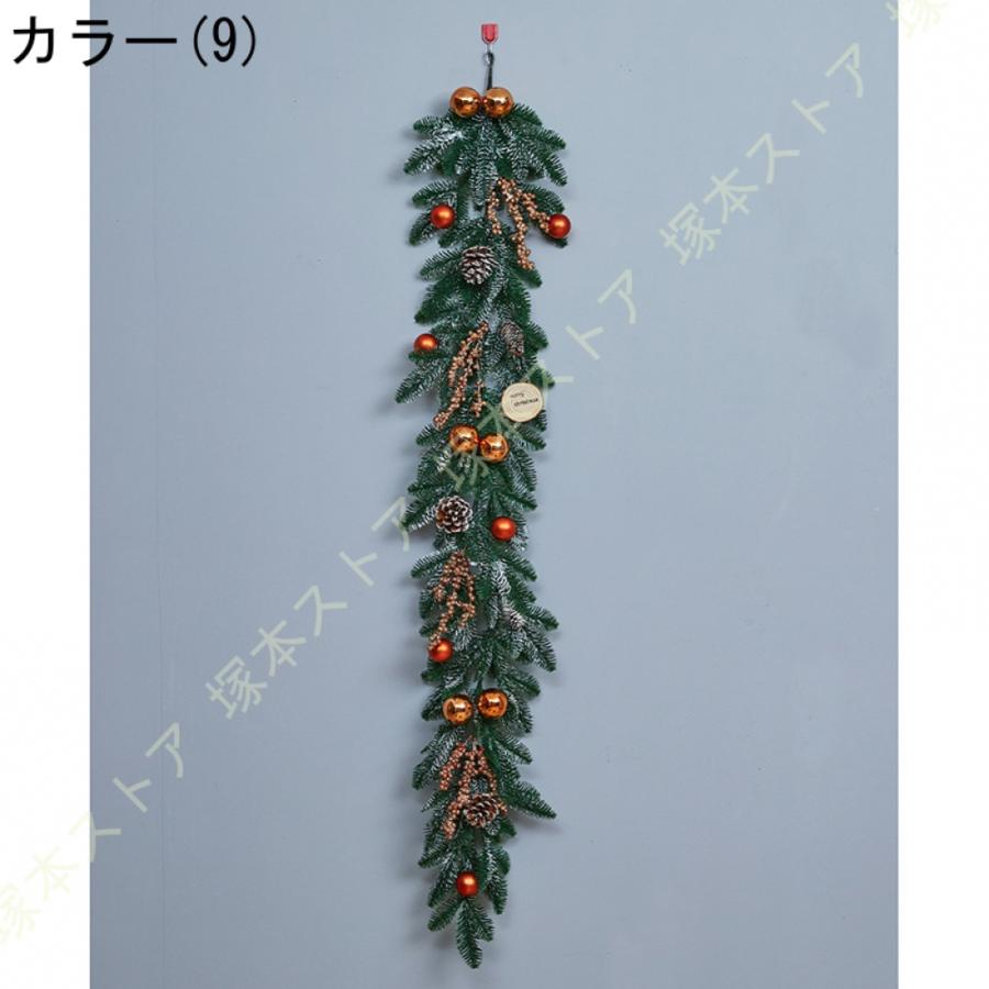 クリスマスリース 玄関リース オーナメント 松ぼっくり リボン 屋外 アートフラワー 大きい リース ドア 玄関 庭園 部屋 店舗 ショップ 壁飾り 華やか_21