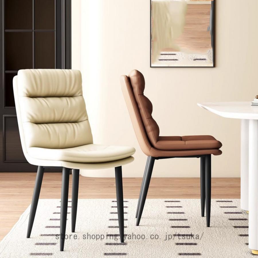 ダイニングチェア 2脚セット チェアー おしゃれ 北欧 食卓椅子 イス 合成皮革 いす リビングチェア モダン ビンテージ風 カフェ_16