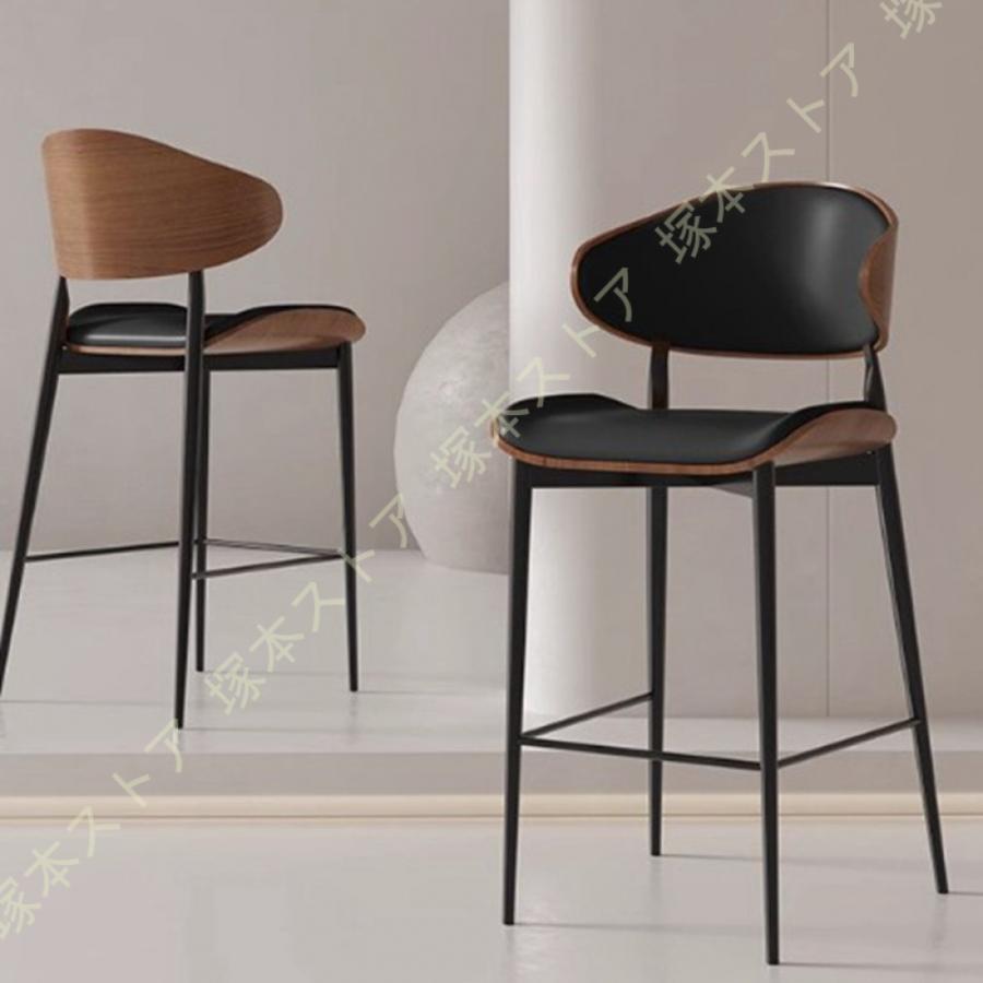 カウンターチェア カウンター椅子 背もたれ付き ダイニングチェア 座面