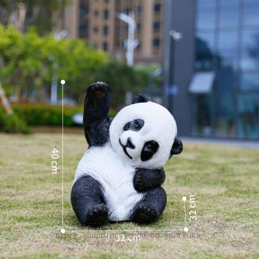 ガーデンオーナメント パンダ 置物 動物のガーデニング 置き物 おしゃれ オブジェ 樹脂 アニマル 屋外装飾 パンダの像 庭 動物の置物 大型 屋外動物彫刻_17
