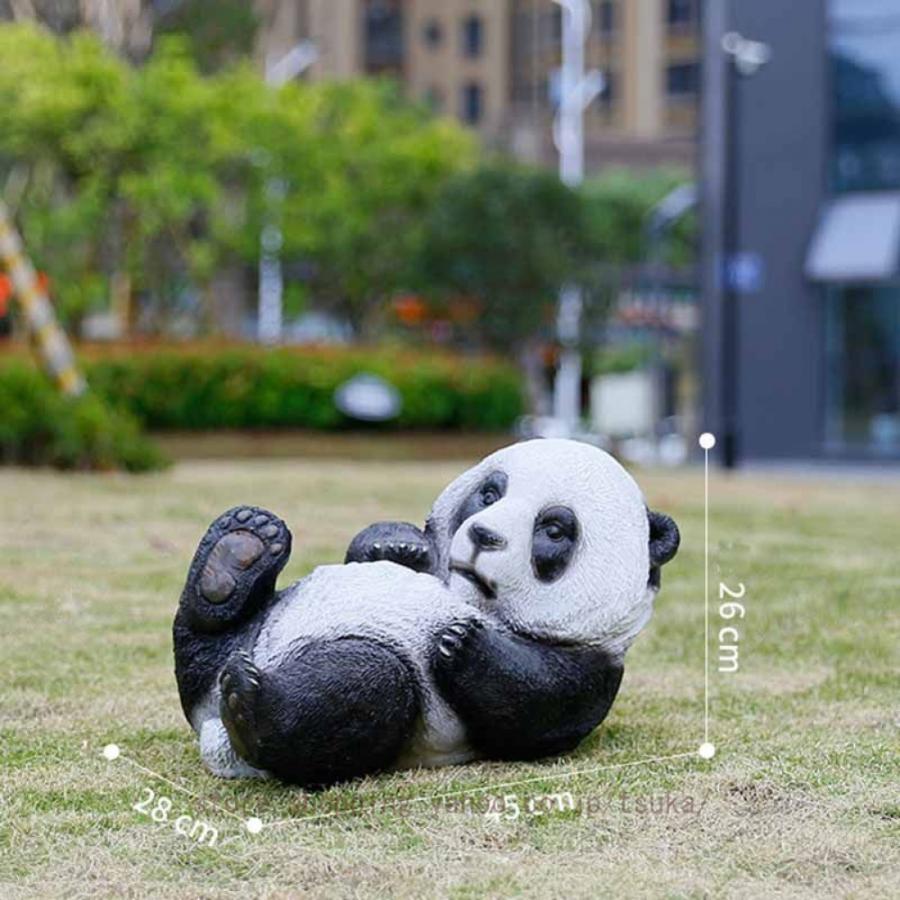 ガーデンオーナメント パンダ 置物 動物のガーデニング 置き物 おしゃれ オブジェ 樹脂 アニマル 屋外装飾 パンダの像 庭 動物の置物 大型 屋外動物彫刻_18