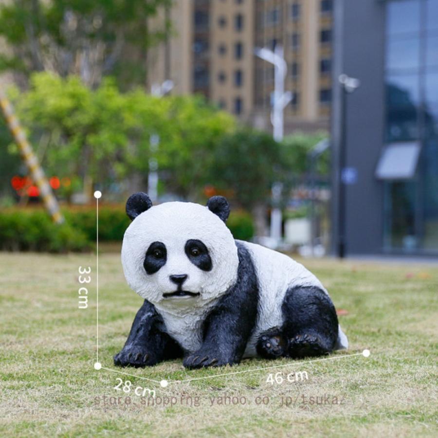 ガーデンオーナメント パンダ 置物 動物のガーデニング 置き物 おしゃれ オブジェ 樹脂 アニマル 屋外装飾 パンダの像 庭 動物の置物 大型 屋外動物彫刻_20