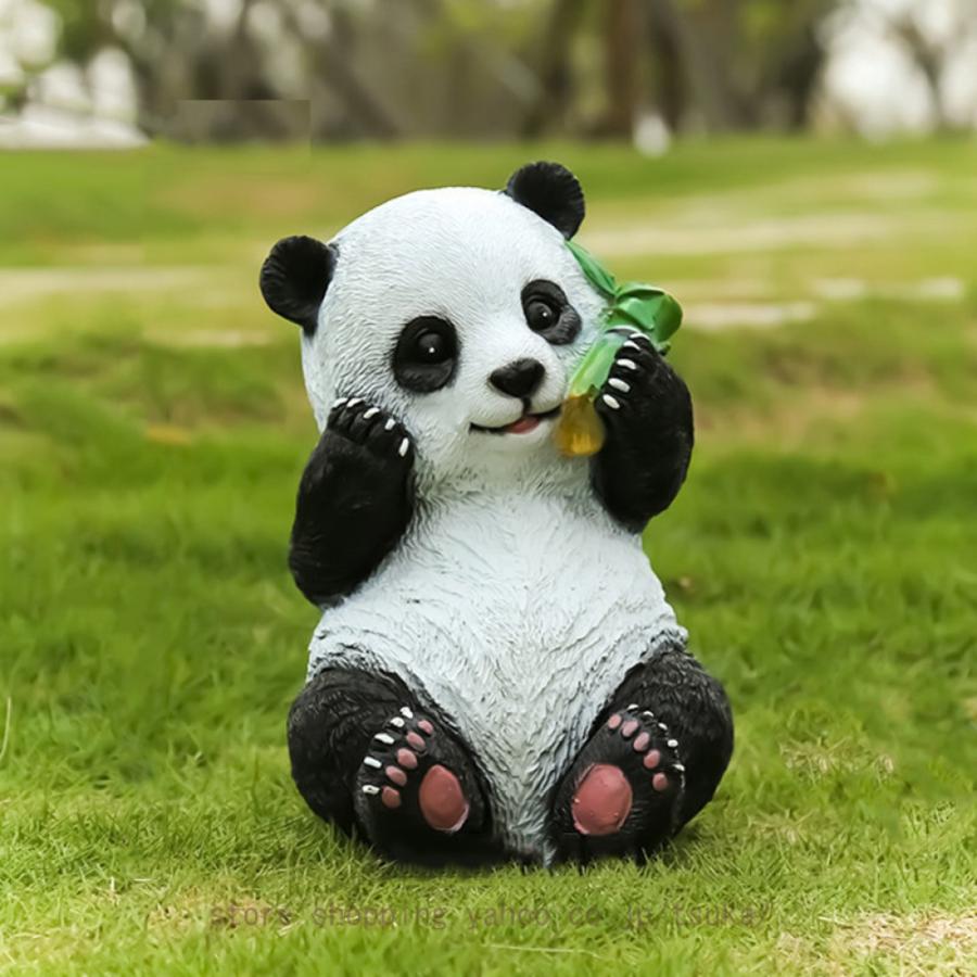 ガーデンオーナメント パンダ 置物 動物のガーデニング 置き物 おしゃれ オブジェ 樹脂 アニマル 屋外装飾 パンダの像 庭 動物の置物 大型 屋外動物彫刻_25