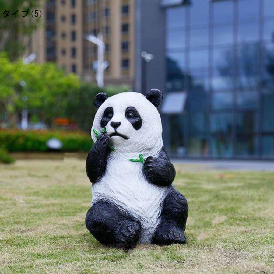 ガーデンオーナメント パンダ 置物 動物のガーデニング 置き物 おしゃれ オブジェ 樹脂 アニマル 屋外装飾 パンダの像 庭 動物の置物 大型 屋外動物彫刻_12