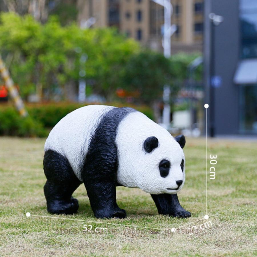 ガーデンオーナメント パンダ 置物 動物のガーデニング 置き物 おしゃれ オブジェ 樹脂 アニマル 屋外装飾 パンダの像 庭 動物の置物 大型 屋外動物彫刻_15