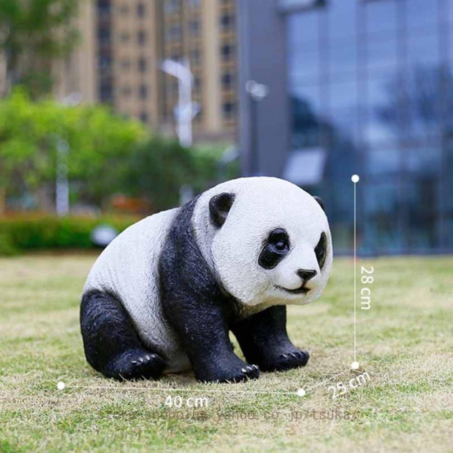 ガーデンオーナメント パンダ 置物 動物のガーデニング 置き物 おしゃれ オブジェ 樹脂 アニマル 屋外装飾 パンダの像 庭 動物の置物 大型 屋外動物彫刻_16