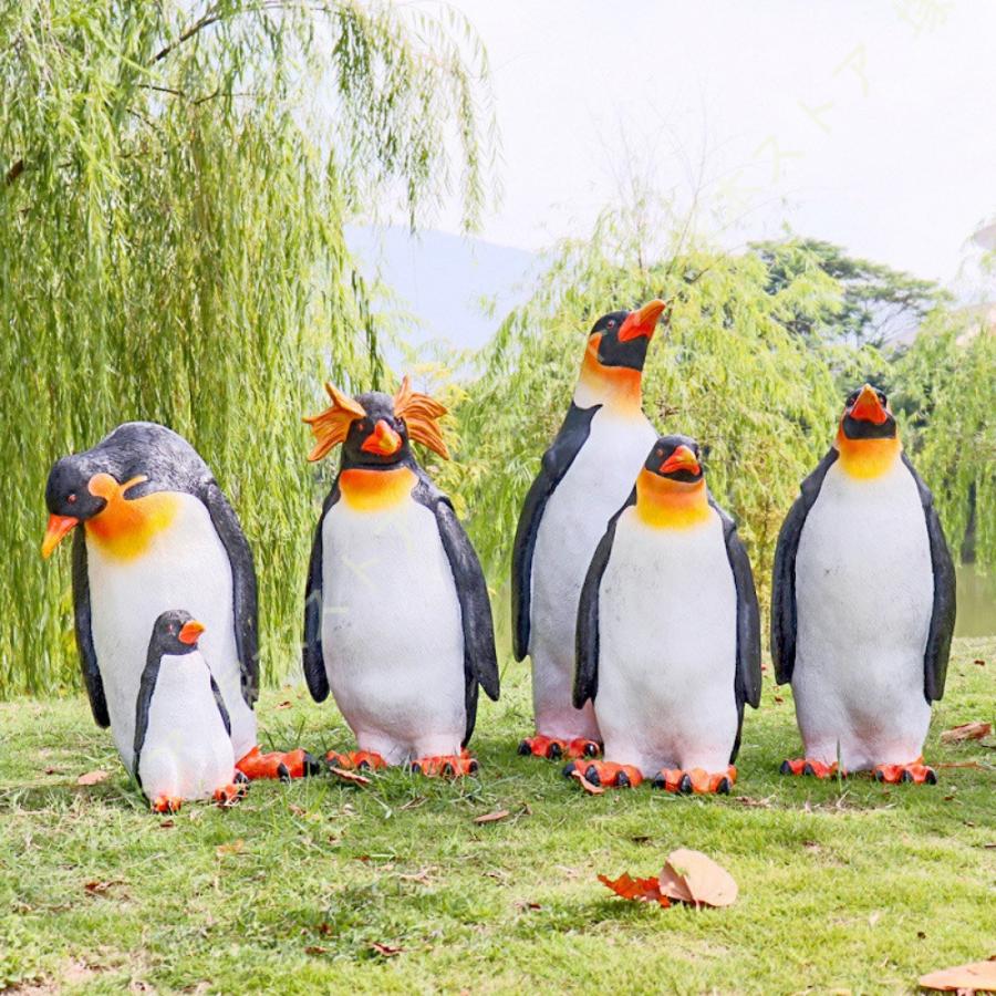 ガーデンオーナメント 動物 ペンギン 置物 鹿 ガーデニング オブジェ