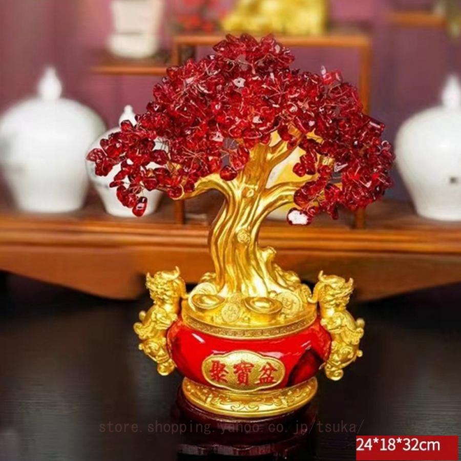 風水 置き物 招財樹 金のなる木 置物 天然石 クリスタル パワーストーン ツリー 水晶クラスター インテリア 風水アイテム 金運アップ 財運 金運 仕事運 恋愛運_9