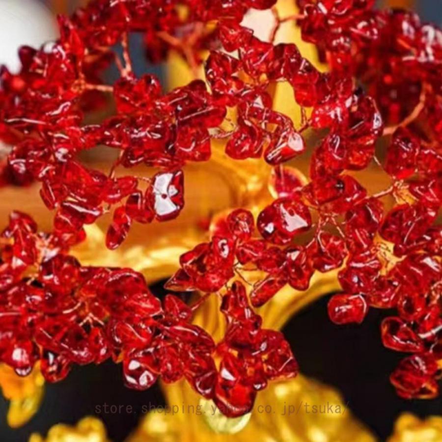 風水 置き物 招財樹 金のなる木 置物 天然石 クリスタル パワーストーン ツリー 水晶クラスター インテリア 風水アイテム 金運アップ 財運 金運 仕事運 恋愛運_13
