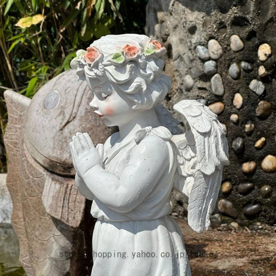 天使 置物 高さ50cm 大型 オブジェ お祈り エンジェル インテリア 平和
