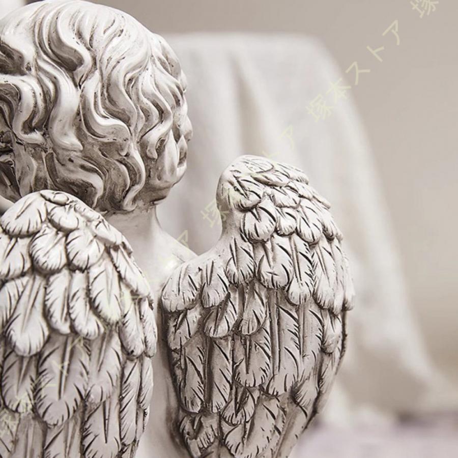 ガーデンオーナメント 天使 置物 ガーデニング オブジェ ガーデン 天使