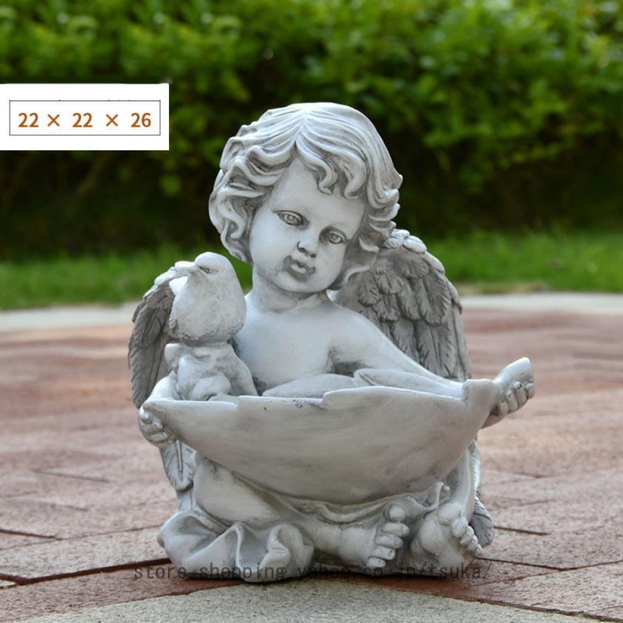 天使の置物 妖精 置物 天使の彫刻 大型 エンジェル ガーデンウィングス