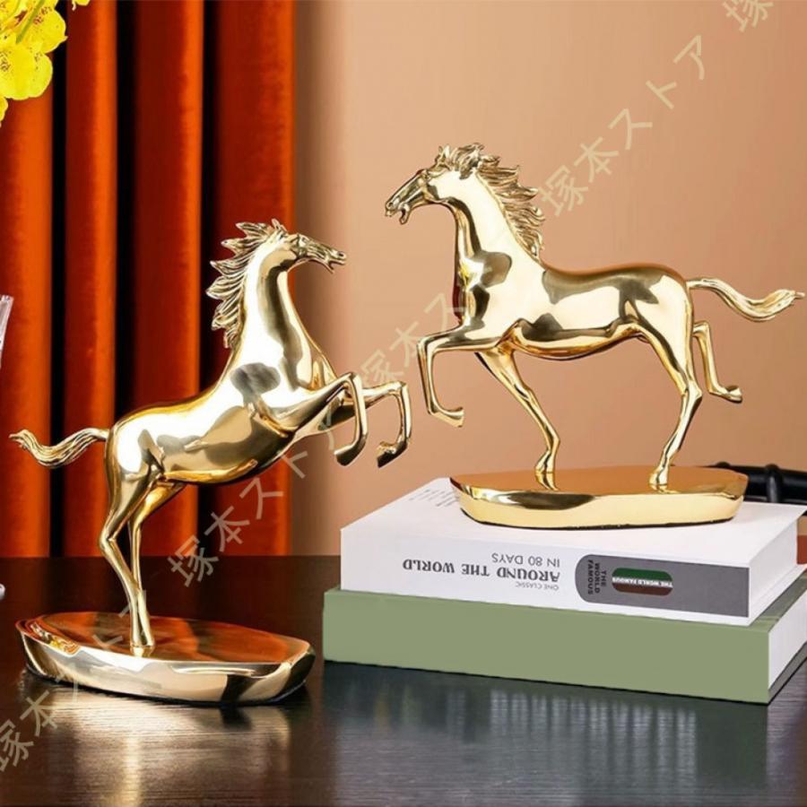 真鍮、鉄製　馬の置物 3点 真鍮、鉄製 馬の置物 3点