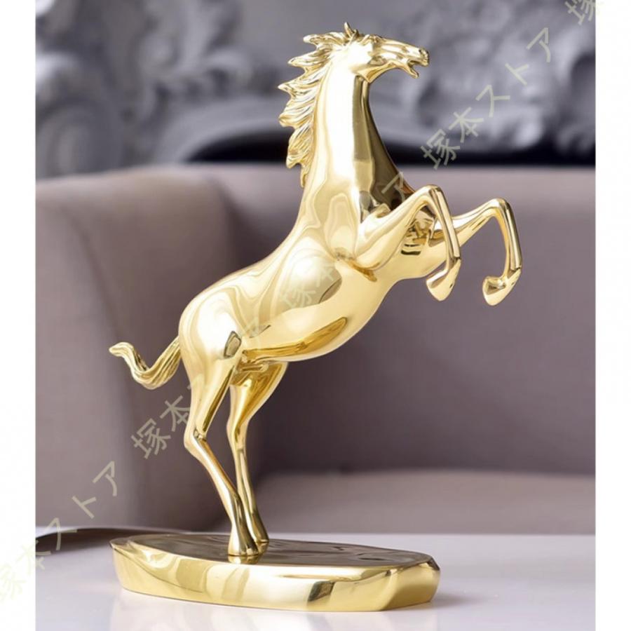 馬の置物 風水グッズ 真鍮製 干支 午 仕事運アップ 開運グッズ 金運