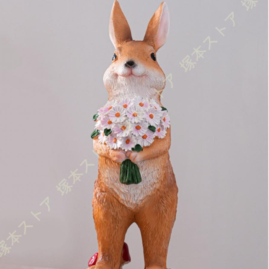ラビット ガーデニング雑貨 犬の置物 いぬ 動物 リアル ガーデニング