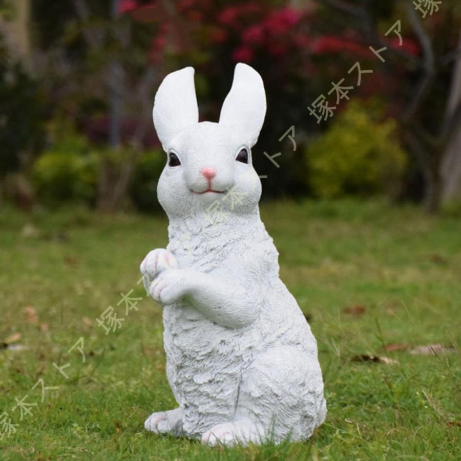ラビット オブジェ 庭の装飾 展示用 大型 ガーデニング置物 家の装飾 うさぎ 兔 おきもの 雑貨 お庭がにぎやか カントリー ガーデニンググッズ 動物の置物_6