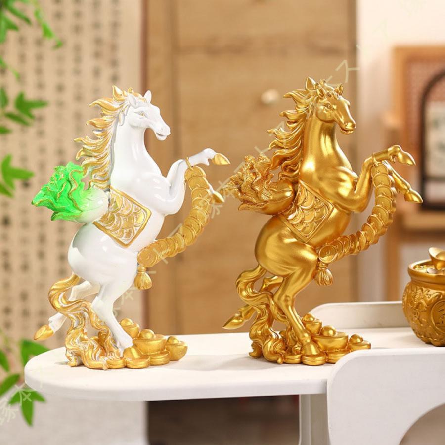 馬の置物 風水グッズ レジン 干支 午 仕事運アップ 開運グッズ 金運