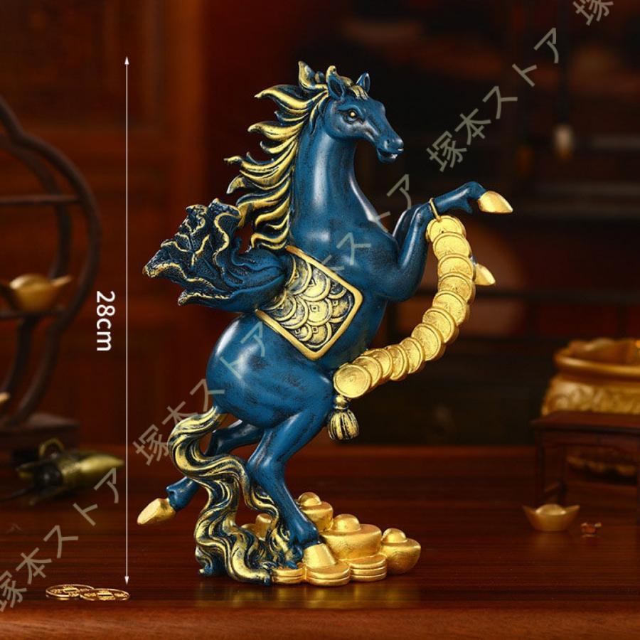 馬の置物 風水グッズ レジン 干支 午 仕事運アップ 開運グッズ 金運