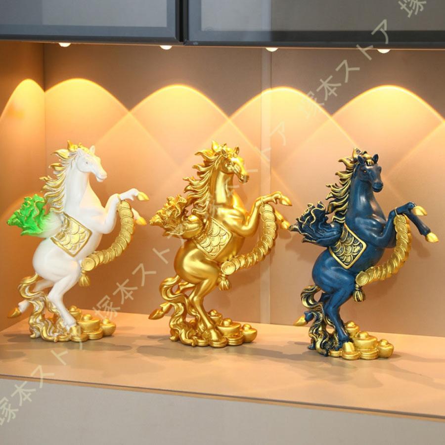 馬の置物 風水グッズ レジン 干支 午 仕事運アップ 開運グッズ 金運
