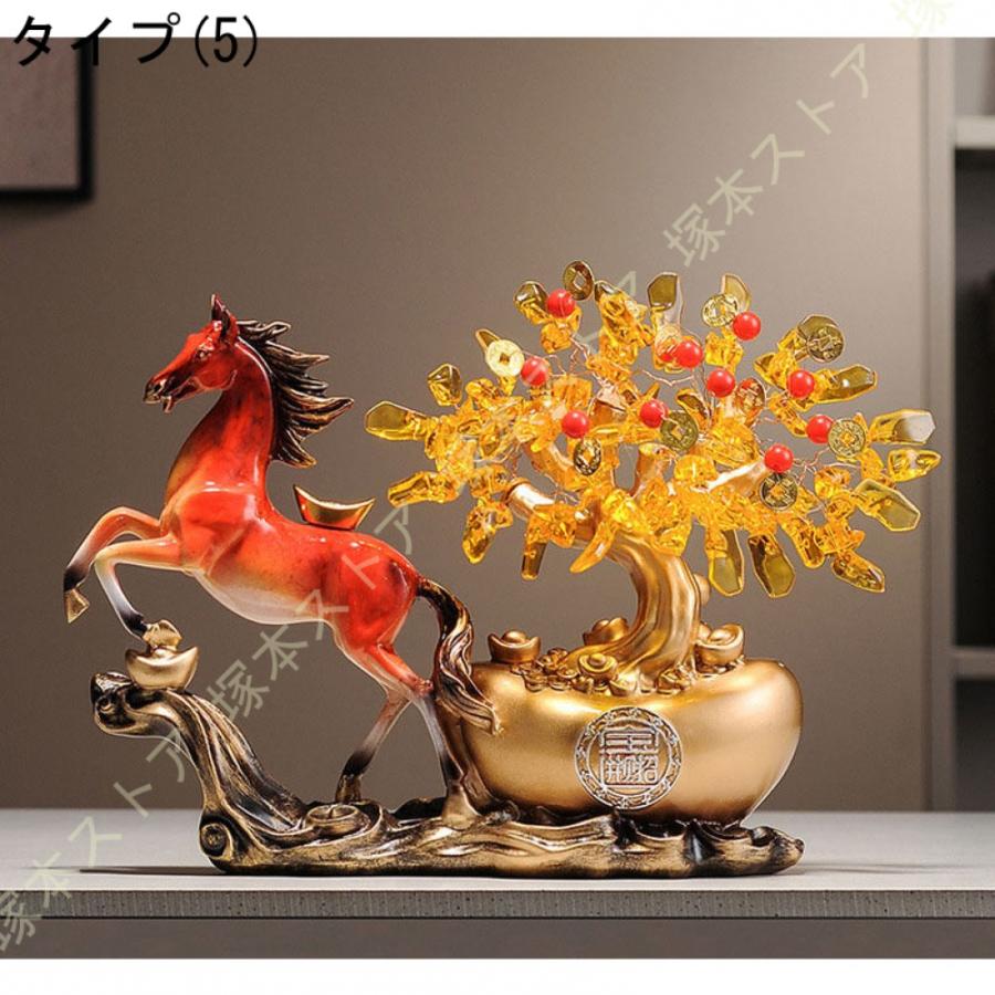 馬の置物 風水グッズ レジン 干支 午 仕事運アップ 開運グッズ 金運