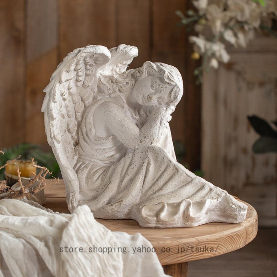天使 妖精 置物 オブジェ お祈り エンジェル インテリア 平和 祈る天使