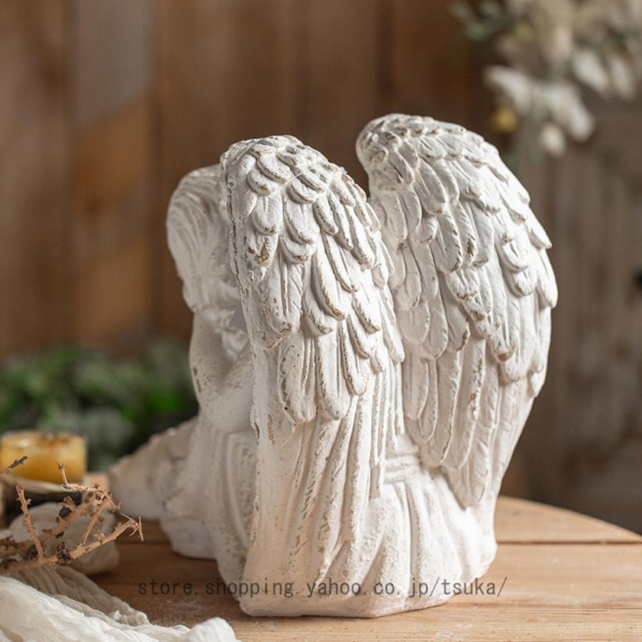 天使 妖精 置物 オブジェ お祈り エンジェル インテリア 平和 祈る天使