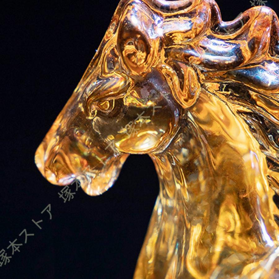 馬 クリスタル 置物 縁起物 誕生日 プレゼント ギフト 贈り物 お祝い