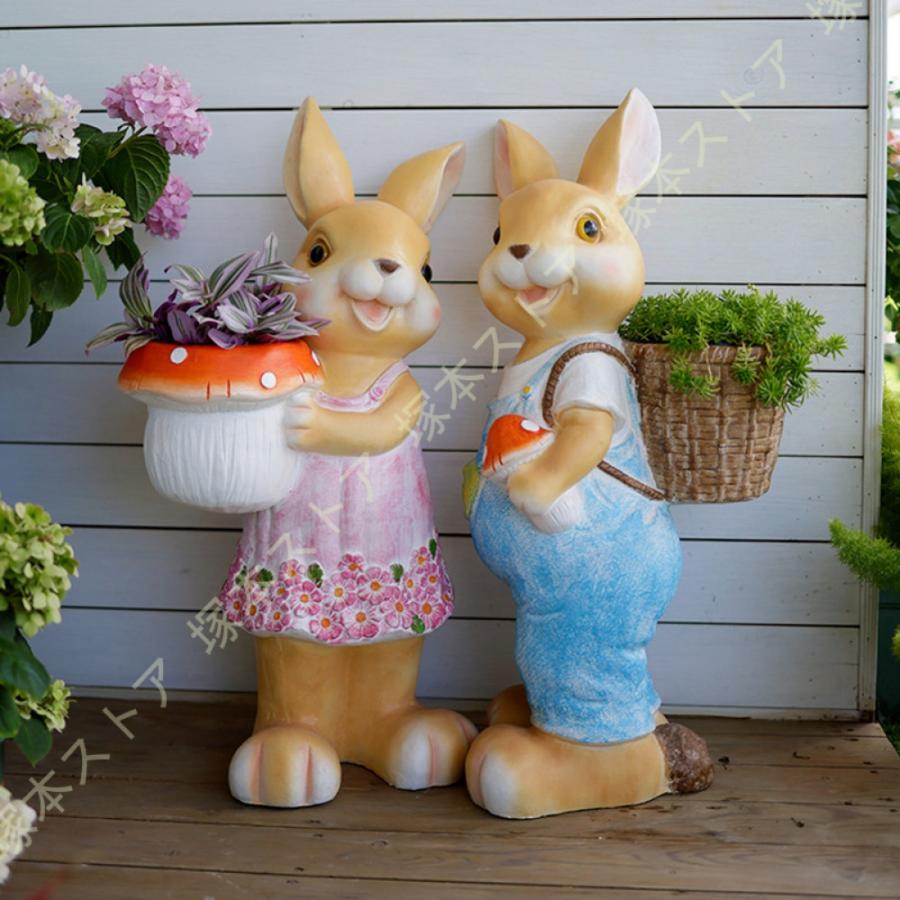 デコパージュꔛ‬ꕤ ガーデン雑貨♡リメ鉢 ♡うさぎ♡ひまわり♡インテリア デコパージュꔛꕤ ガーデン雑貨♡リメ鉢 ♡うさぎ♡ひまわり