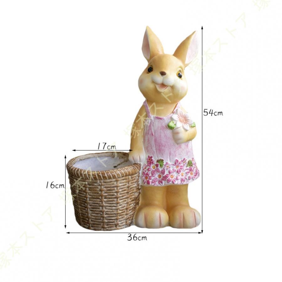 ガーデニング 雑貨 うさぎ 置物 ガーデンオーナメント ラビット