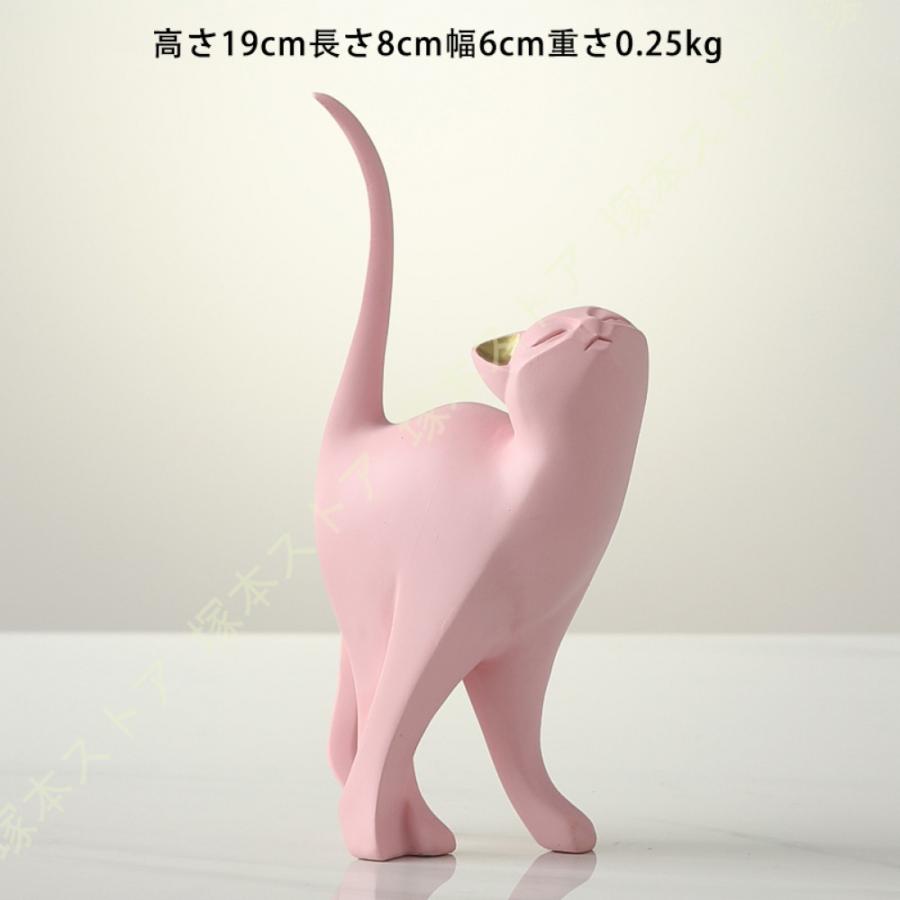 ネコ　木製　置物 ネコ 木製 置物 オブジェ 北欧 動物 猫 ねこ 木製動物 動物雑貨