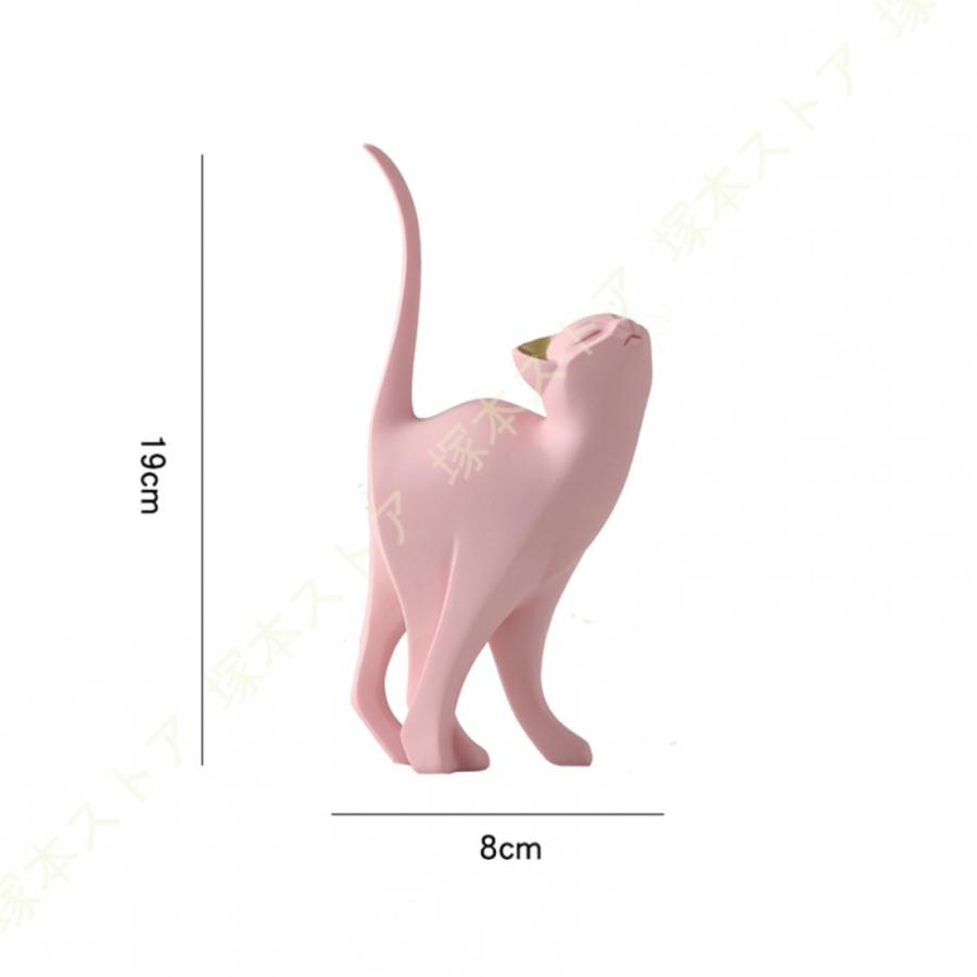 ネコ 木製 置物 オブジェ 北欧 動物 猫 ねこ 木製動物 動物雑貨