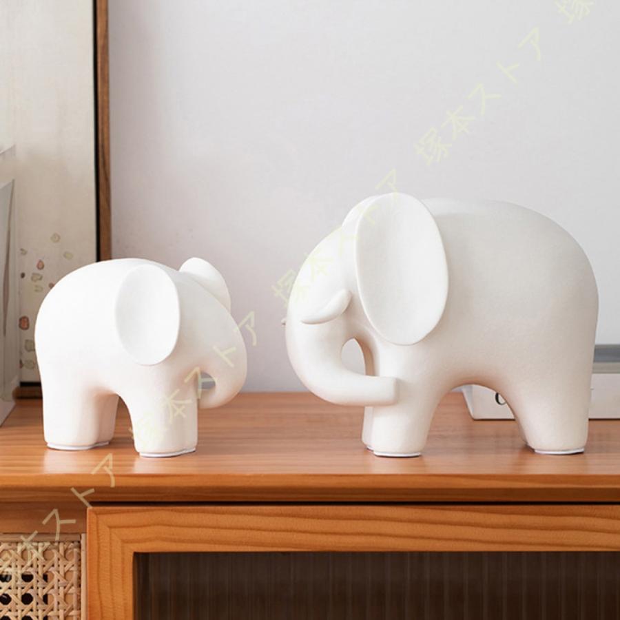 ゾウ置物 陶器の動物置物 陶器 動物 ゾウ 置物 イタリア製