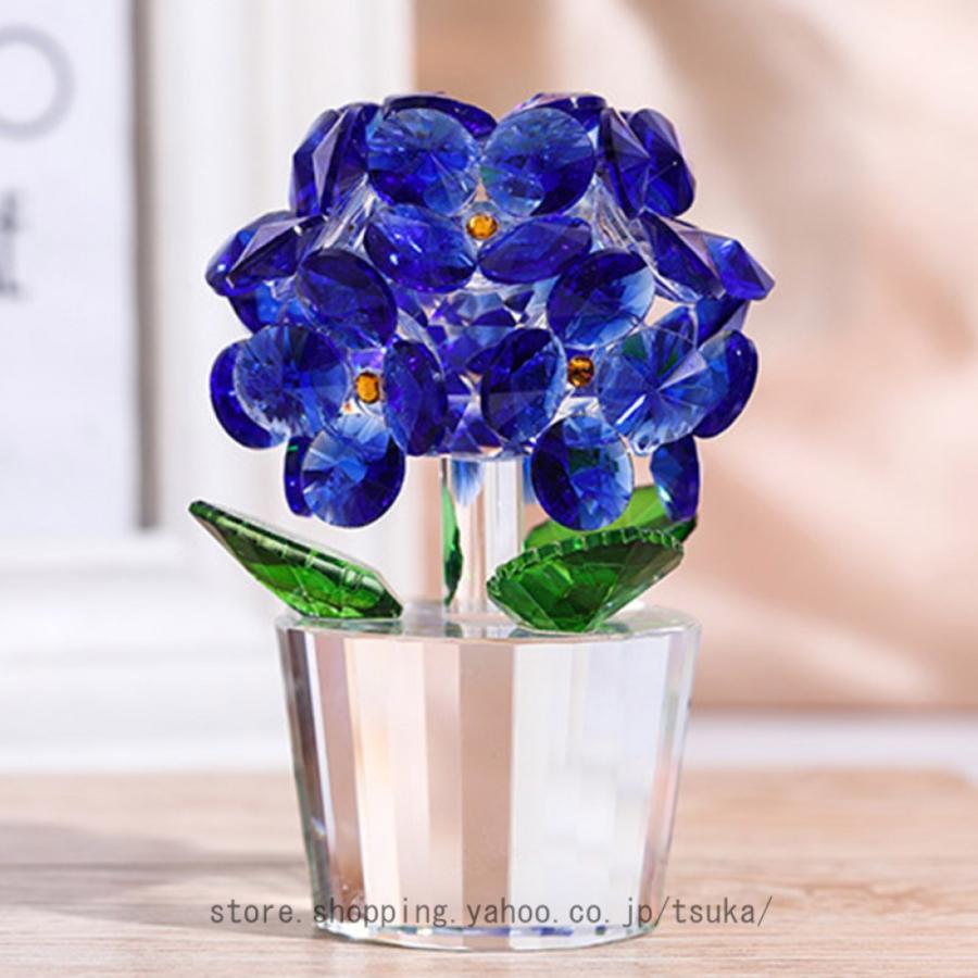 ガラスの花の置物 クリスタルフラワーオーナメント ミニ ガラスの花の置物 クリスタルフラワーオーナメント ミニ