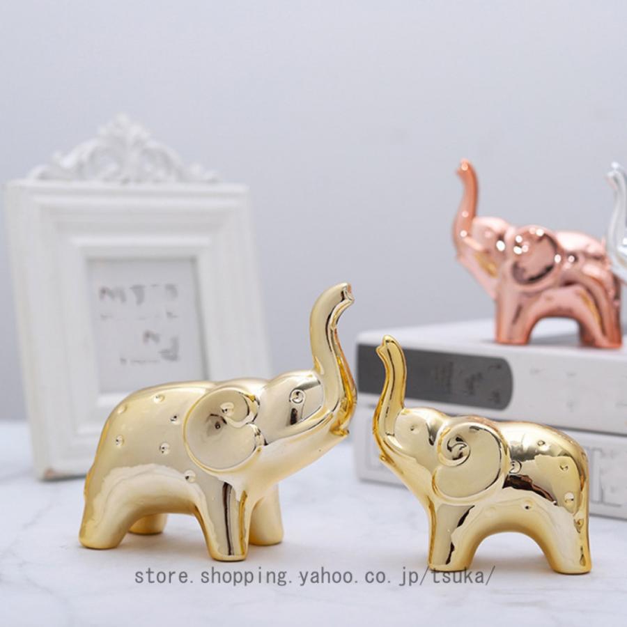 セラミック 象 オブジェ おしゃれ 部屋装飾品 インテリア 北欧 置物