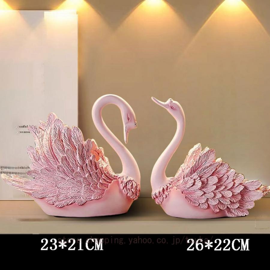 スワン 白鳥 モダンな 置き物 樹脂製 置物 玄関 工芸品 クリエイティブ